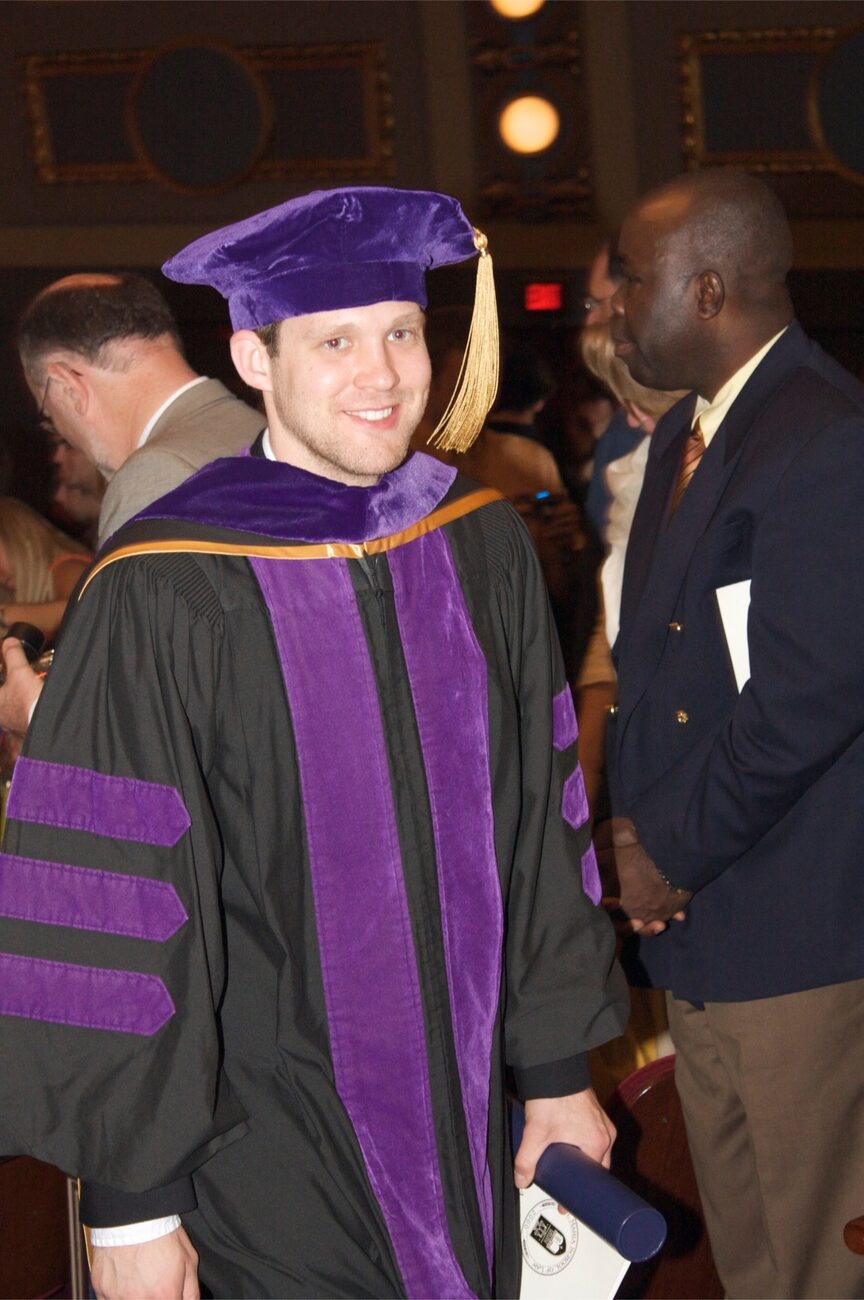 Brian H. Jean at his law school graduation